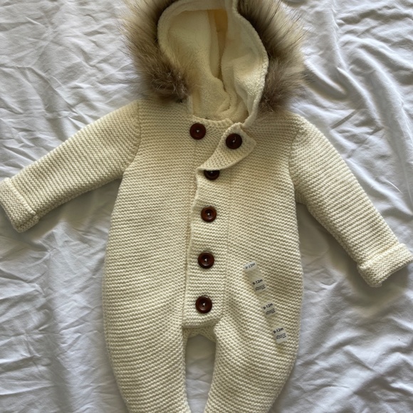 Ivory Wool Overall / Bodysuit. Natural Hypoallergenic Wool Hooded Overall/ B